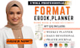 professionally format ebook planner workbooks and word document