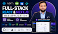 build a full stack react nextjs webapp with API integration