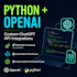build custom python scripts using the openai chatgpt API
