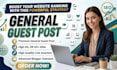 do guest post on high quality general blogs with link insertion
