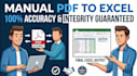clean up and convert messy PDF bank statements to excel