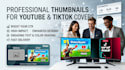 design eye catching youtube and tiktok thumbnails
