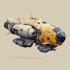 create sci fi spaceship art and futuristic illustrations