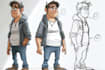 draw a cartoon character