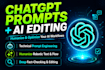 write custom chatgpt prompts and expertly edit ai content