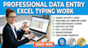 do expert data entry and excel typing