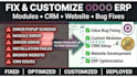 fix odoo bugs , customize odoo modules, and develop odoo erp CRM website