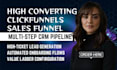 design a high converting clickfunnels sales funnel with multistep crm system