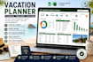 create vacation planner spreadsheet itinerary budget travel planner spreadsheet