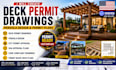 create deck permit drawings and pergola design for city permit