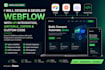 design webflow website, API integration, airtable, zapier, custom code