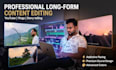 edit cinematic vlogs and youtube videos professionally
