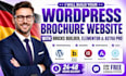 build wordpress bricks builder elementor astra pro flywheel brochure website dev