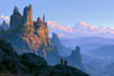 fantasy concept landscape illustrations