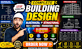 design electrical drawings, sld and lighting layouts for buildings