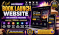 build modern book launch website for authors and publishers