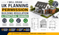 draw UK planning permission, building regulation and structural drawings