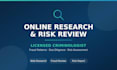 do online research, fraud pattern review, and risk assessment