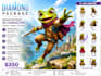 create a stylized cartoon 3d character for game or movie