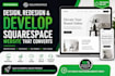 design, redesign, and develop a modern squarespace website that convert