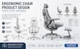 design a customized ergonomic office chair with cad and engineering analysis