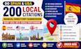 do spain USA 200 local citations manual directory submission google maps ranking