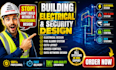 design electrical, fire alarm and security system for residential and commercial