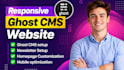 build ghost cms website, setup ghost newsletter, install self hosted ghost blog