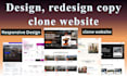 design redesign copy clone website