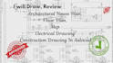 draw review architectural house plan mep electrical drawing engineering drawing