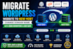 migrate wordpress website to new host change domain name with zero downtime seo