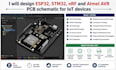 design esp32 stm32 nrf and atmel avr pcb layout and schematic for iot devices