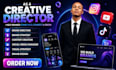 be your creative director for branding, content, social media, visual identity