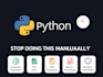 build automated python backend workflows and custom api workflow