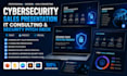 cybersecurity sales presentation, IT consulting and security pitch deck