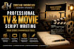 write a professional  movie script, screenplay, or TV pilot
