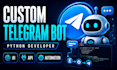 create a custom telegram bot using python
