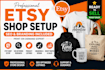 do profitable esty shop setup, etsy SEO, etsy branding and product listings