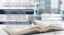 translate documents and write content in french