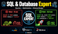 write, fix, and optimize sql queries for mysql, postgresql, and sql serve