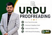 professionally proofread and edit urdu documents