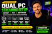 setup dual PC streaming, obs, goxlr, rodecaster pro ii and stream deck