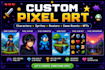 create custom pixel art sprites characters and game assets