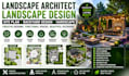 landscape architect landscape design site plan backyard design hardscape