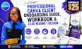 create a canva client workbook and onboarding guide