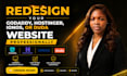redesign your godaddy, hostinger, ionos, or duda website professionally