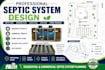 provide septic tank design, drainage layout and site planning