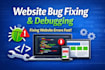 fix bugs and develop responsive websites