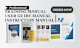 design, format training manual, instructional manual and user guide manual