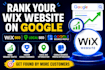 optimize wix website seo, optimize google business profile, wix website redesign